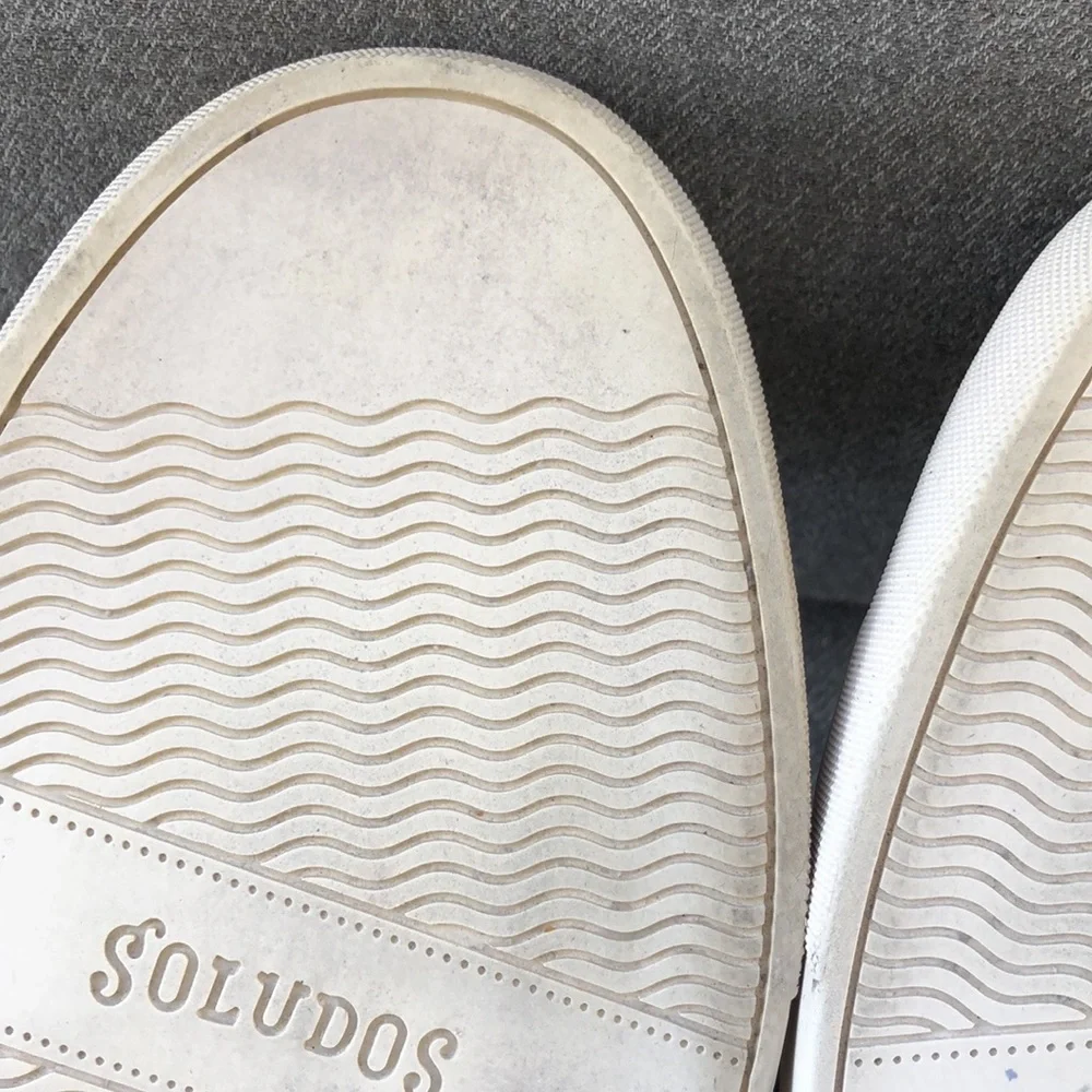 Worn once! - SOLUDOS Perforated Suede Leather Sneakers - Picture 8 of 9